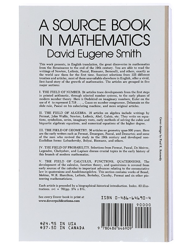 A source book in mathematics - Smith, David Eugene - Harrastekirjat - 10105418353 - 1