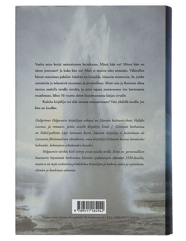 Islannin kirjailija - Hallgrímur Helgason - Romaanit ja novellit - 10105418392 - 1