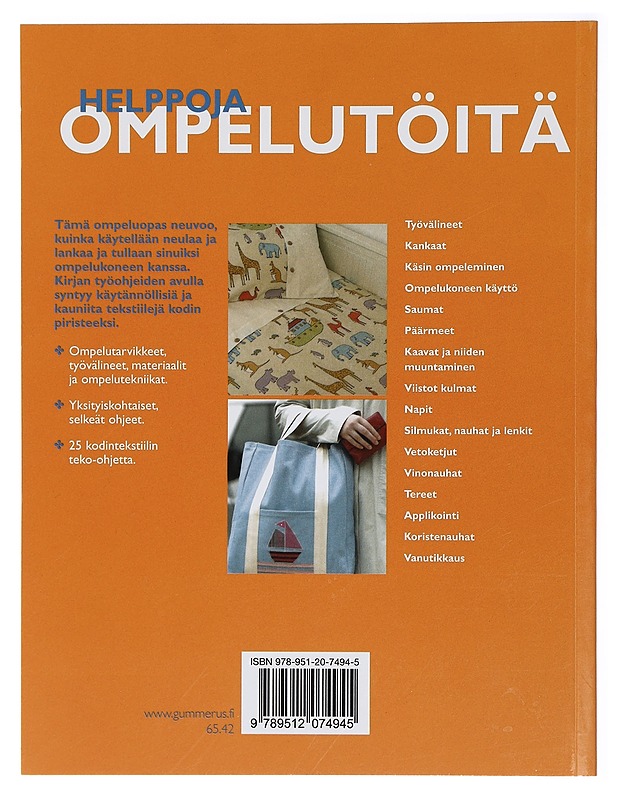 Helppoja Ompelutöitä : 25 kodintekstiiliä vasta-alkajalle - Smith, Caroline - Tietokirjat ja oppaat - 10105418394 - 1