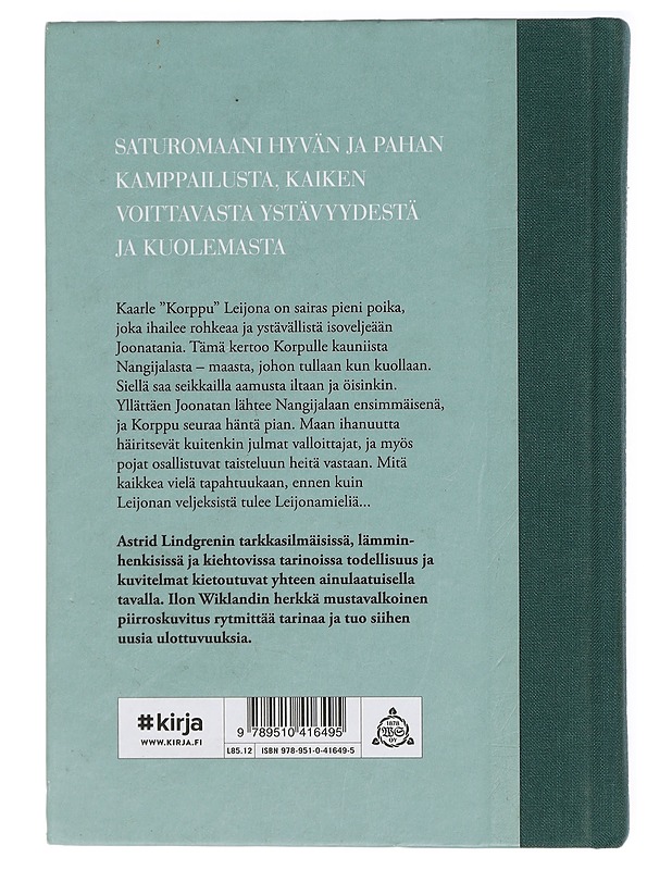 Veljeni, Leijonamieli - Lindgren, Astrid - Lastenkirjat - 10105418414 - 1