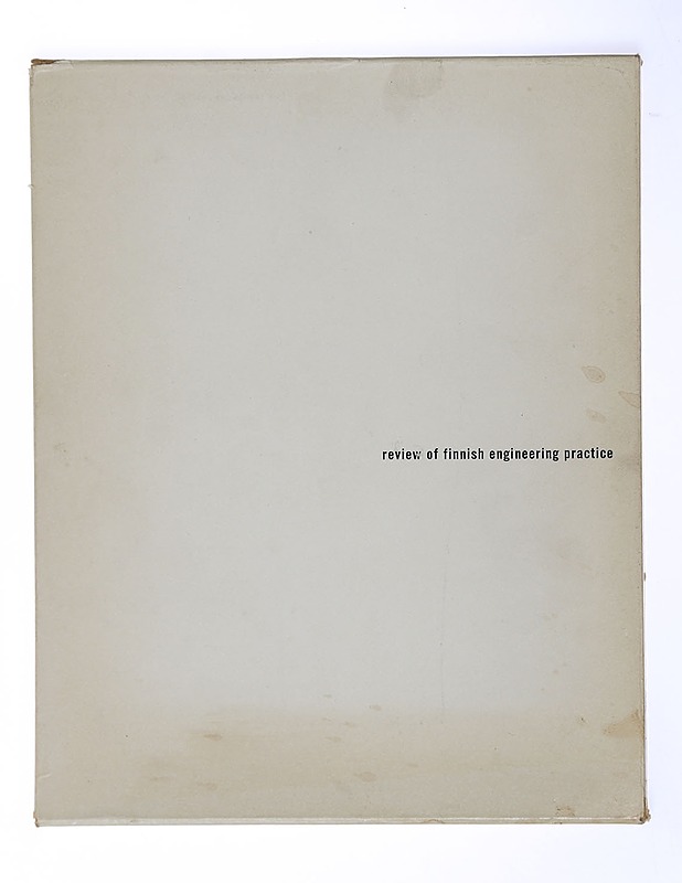 Review of Finnish engineering practice - Brax, Juhani - Historiakirjat - 10105418434 - 0