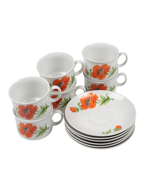 JLMENAU kahvikuppi ja tassi setti, 12 osaa - Mukit ja kahvikupit - 10105418496 - 0