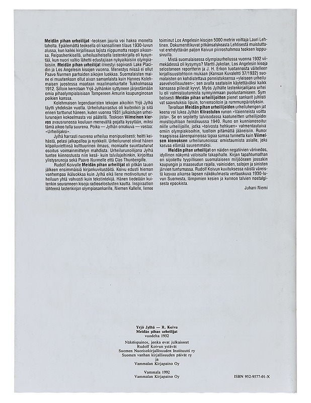 Meidän pihan urheilijat - Jylhä, Yrjö - Lastenkirjat - 10105418538 - 1