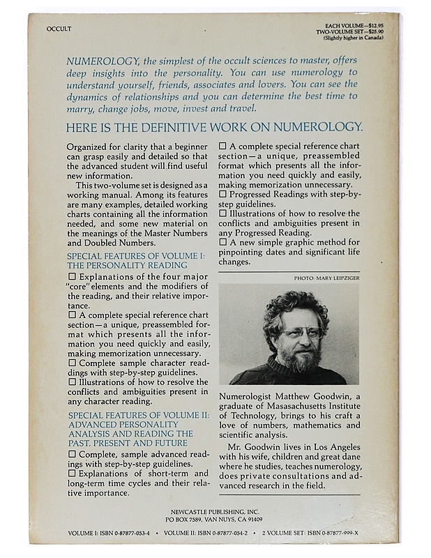 Numerology: The Complete Guide, Volume 2: Advanced Personality Analysis and Reading the Past, Present and Future - - Tietokirjat ja oppaat - 10105418598 - 1