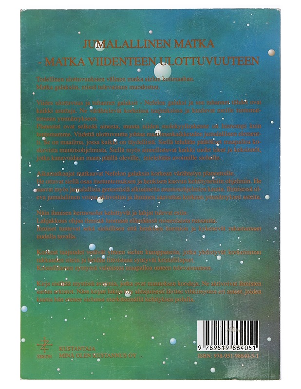 Jumalallinen matka : matka viidenteen ulottuvuuteen : Nefelon galaksi - Maria Zavou - Tietokirjat ja oppaat - 10105418628 - 1