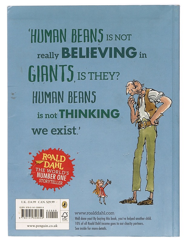 The BFG - Roald Dahl - Lastenkirjat - 10105418639 - 1