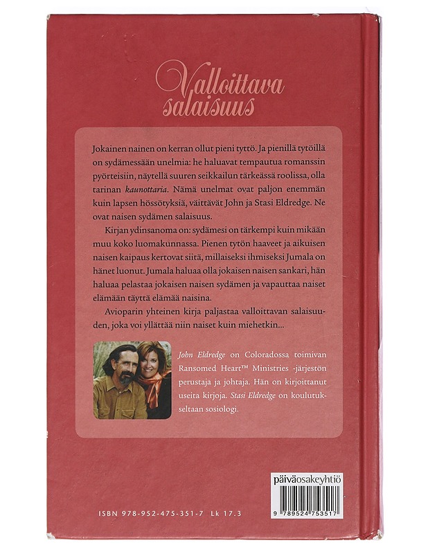 Valloittava salaisuus : voiko naisen sielua ymmärtää? - Eldredge, John - Tietokirjat ja oppaat - 10105418660 - 1