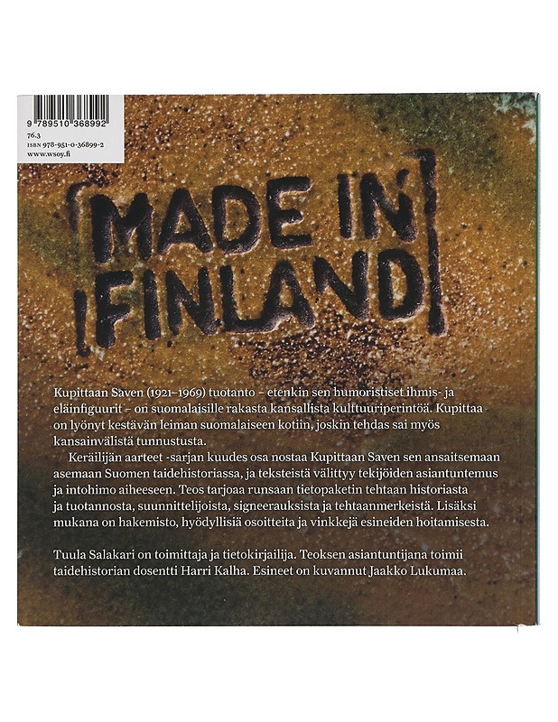 Kupittaan savi : keräilijän aarteet - Salakari, Tuula - Historiakirjat - 10105418686 - 1