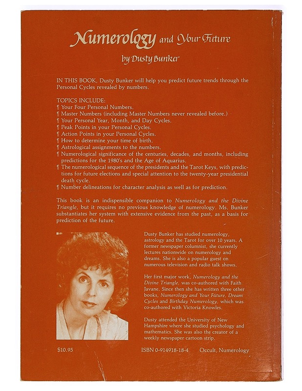 Numerology and your future - Dusty Bunker - Tietokirjat ja oppaat - 10105418703 - 1