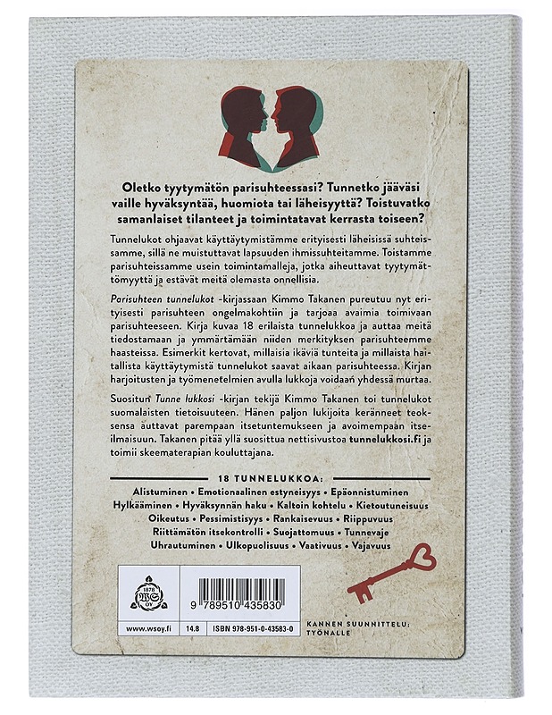 Parisuhteen tunnelukot : avaimia toimivaan rakkauteen - Kimmo Takanen - Tietokirjat ja oppaat - 10105418748 - 1