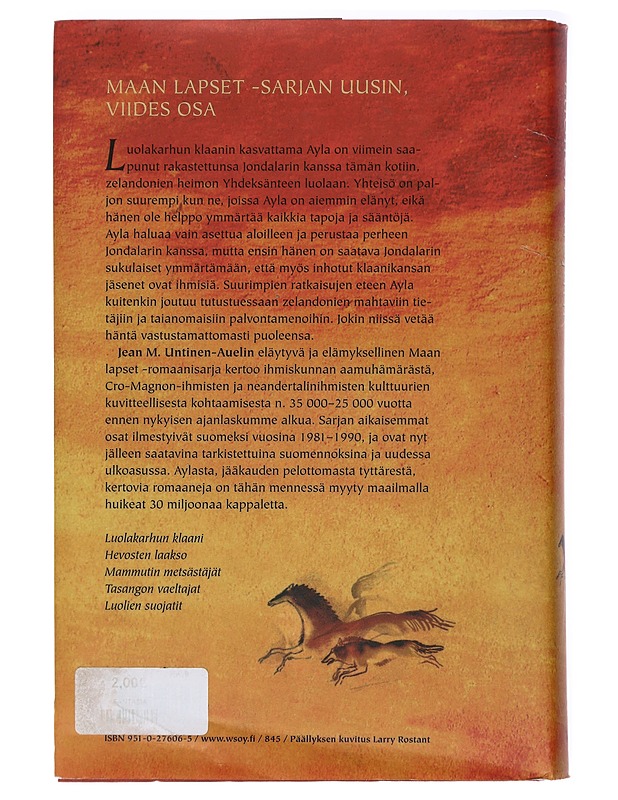 Luolien suojatit, Maan Lapset 5 - Untinen-Auel, Jean M. - Romaanit ja novellit - 10105418761 - 1