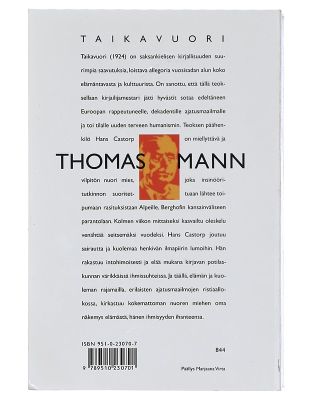 Taikavuori - Mann, Thomas - Romaanit ja novellit - 10105418833 - 1