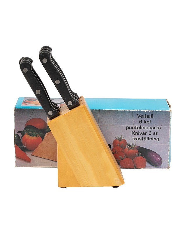 TIIMARI veitsisetti + puuteline, 7 osa - Muut astiat - 10105418863 - 0