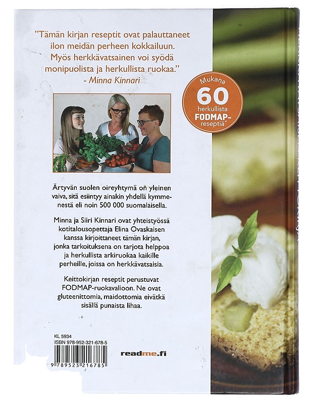 Herkkävatsaisen Keittokirja - Kinnari, Minna - Ruokakirjat - 10105418869 - 1