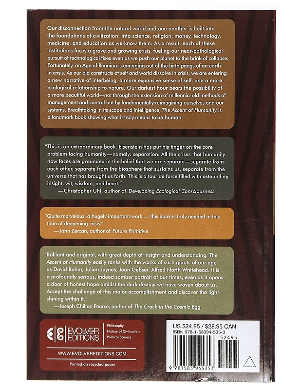 The ascent of humanity : civilization and the human sense of self - Charles Eisenstein - Tietokirjat - 10105419017 - 1