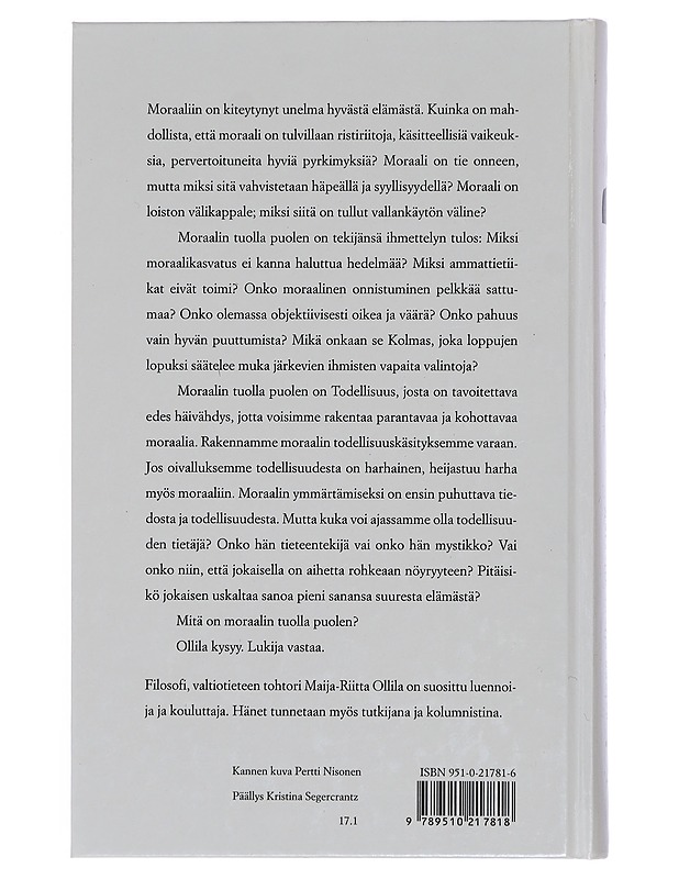 Moraalin tuolla puolen - Maija-Riitta Ollila - Tietokirjat ja oppaat - 10105419048 - 1