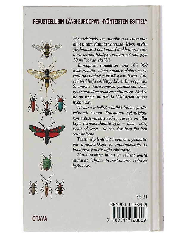 Euroopan hyönteisopas - Chinery, Michael - Tietokirjat ja oppaat - 10105419057 - 1