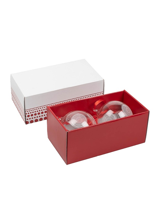 IITTALA Kastehelmi lasipallo 2-setti - Joulutuotteet - 10105419196 - 0