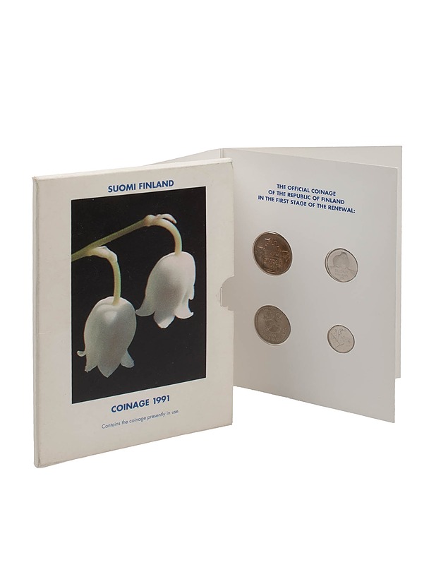 Suomen virallinen vuoden 1991 kolikkosarja - Koriste-esineet - 10105419214 - 0