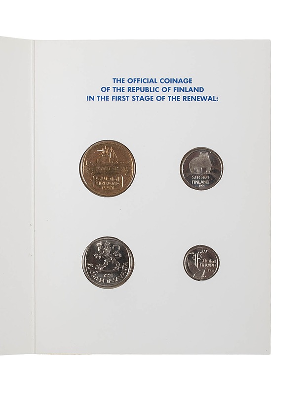 Suomen virallinen vuoden 1991 kolikkosarja - Koriste-esineet - 10105419214 - 1