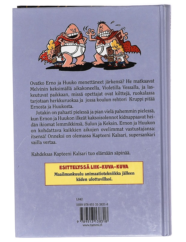 Kapteeni Kalsari ja violetin vessan väen vinha vahinko - Pilkey, Dav - Lastenkirjat - 10105419247 - 1