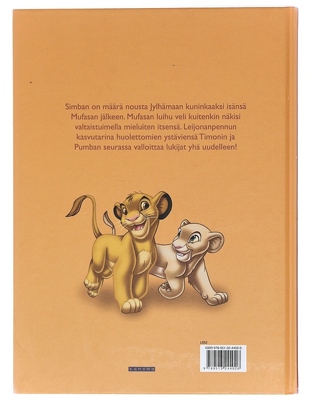 Leijonakuningas - suomentaneet Kirsti Toppari ja Riikka Harmaja-Pennanen - Lastenkirjat - 10105419254 - 1