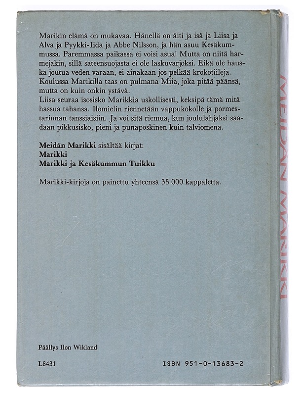 Meidän Marikki - Lindgren, Astrid - Lastenkirjat - 10105419316 - 1