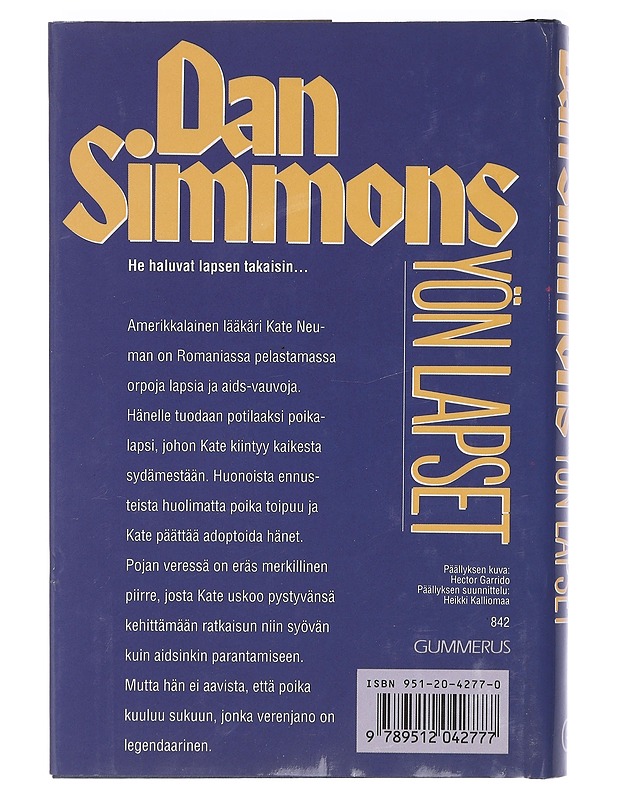 Yön lapset - Simmons, Dan - Jännitys ja dekkarit - 10105419319 - 1