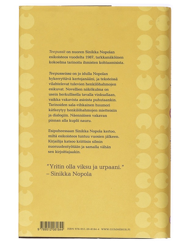 Teepussit - Sinikka Nopola - Kirja lahjaksi - 10105419322 - 1