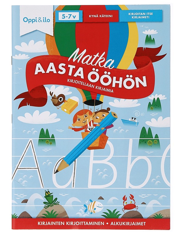 Matka aasta ööhön : kirjoitellaan kirjaimia - Sanoma Pro - Lastenkirjat - 10105419326 - 0