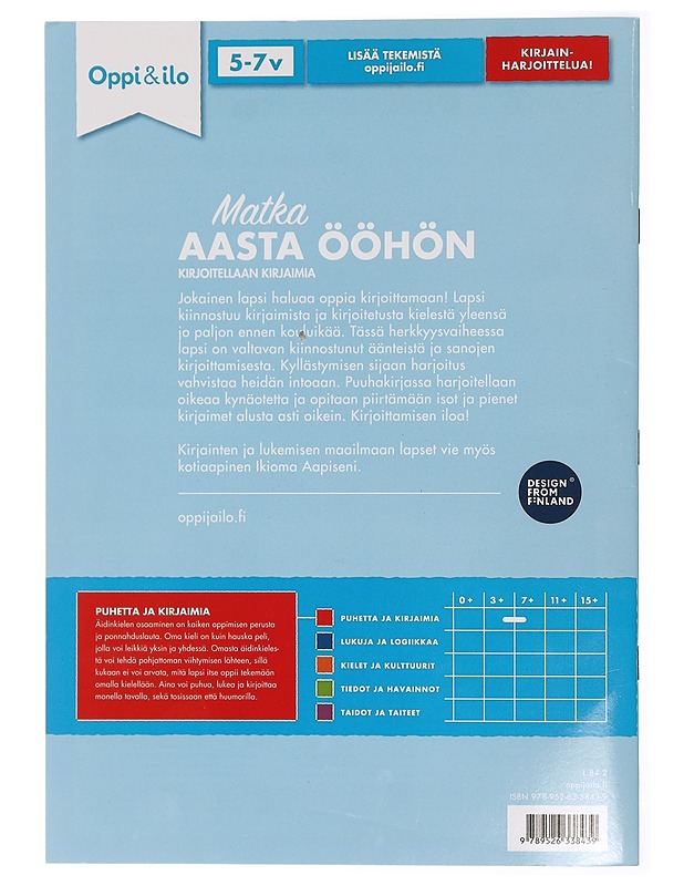 Matka aasta ööhön : kirjoitellaan kirjaimia - Sanoma Pro - Lastenkirjat - 10105419326 - 1