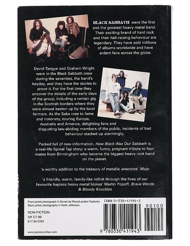 How Black Was Our Sabbath : An Unauthorized View from the Crew - Tangye, David - Musiikki- ja elokuvakirjat - 10105419346 - 1