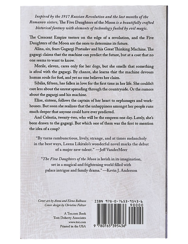 The five daughters of the moon - Likitalo, Leena - Fantasia- ja scifi - 10105419347 - 1