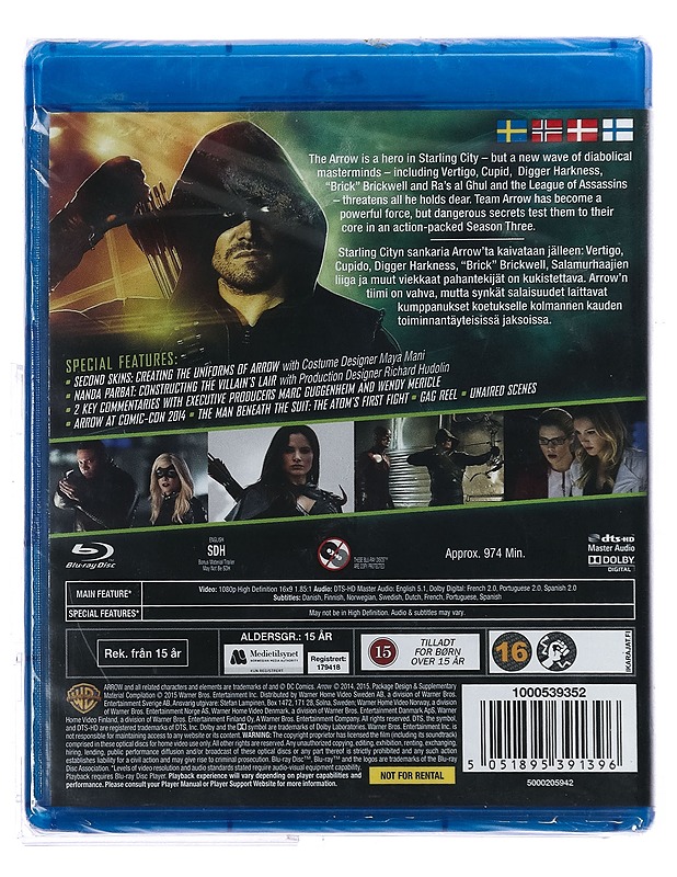 Arrow: Season 3 - Blu-ray - Blu-ray-levyt - 10105419369 - 1