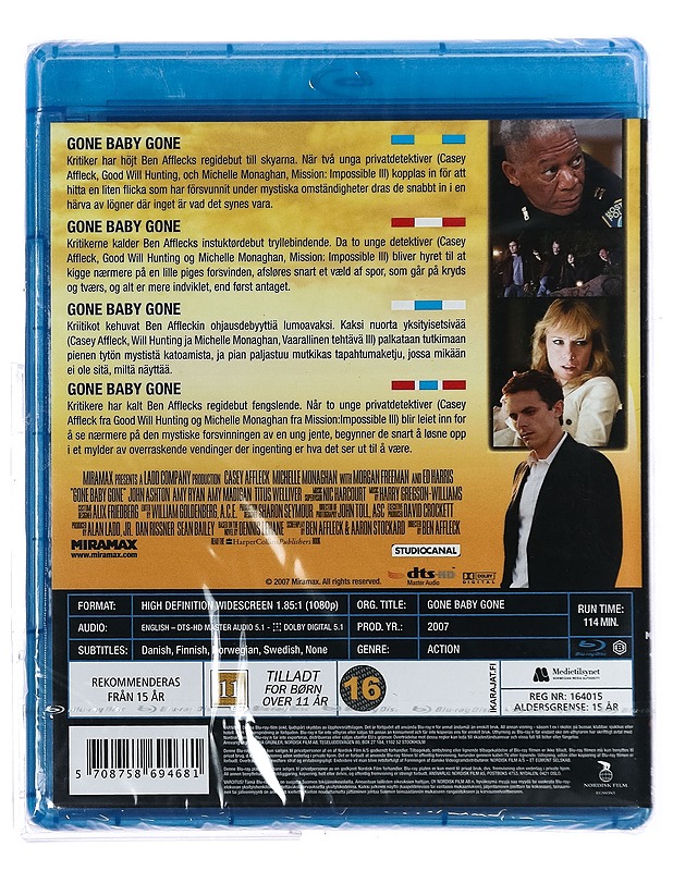 Gone Baby Gone - Blu-ray - Blu-ray-levyt - 10105419378 - 1