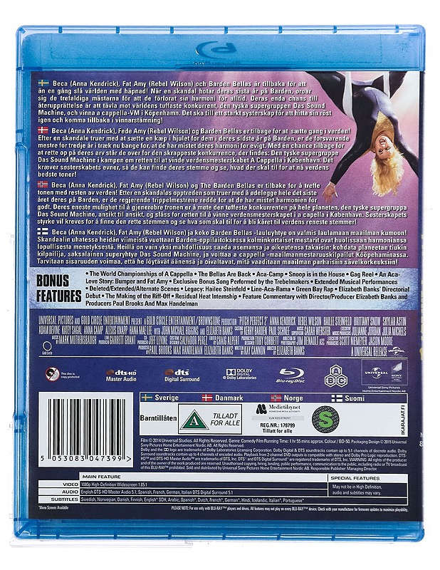 Pitch Perfect 2 - Blu-ray - Blu-ray-levyt - 10105419380 - 1