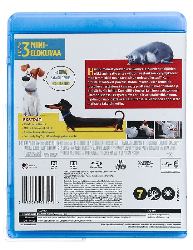 Lemmikkien salainen elämä  - Blu-ray - Blu-ray-levyt - 10105419389 - 1