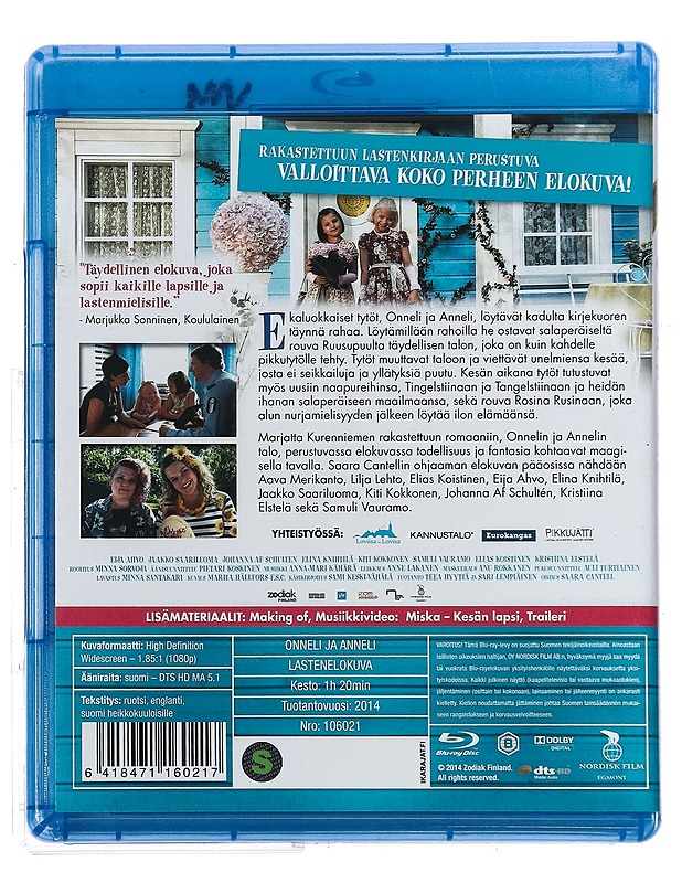 Onneli ja Anneli - Blu-ray - Blu-ray-levyt - 10105419394 - 1