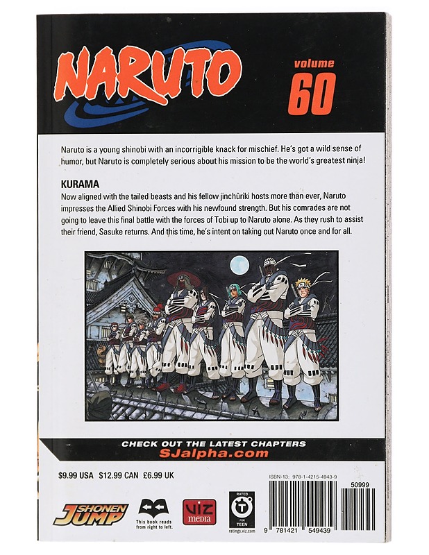 Naruto. Vol. 60 : Kurama - Kishimoto, Masashi - Sarjakuvat - 10105419410 - 1