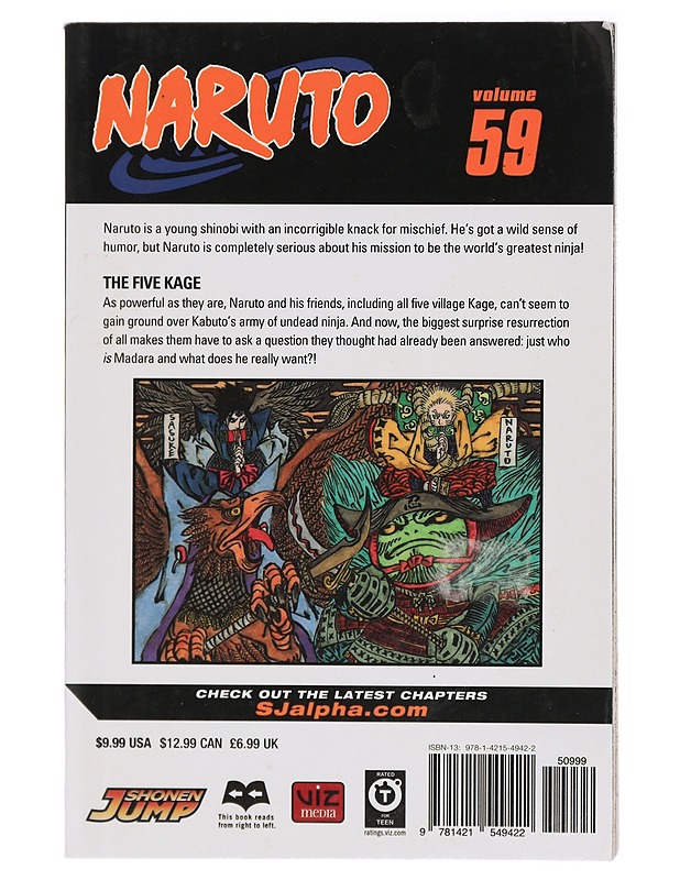 Naruto / Vol. 59 The five kage - Kishimoto, Masashi - Sarjakuvat - 10105419417 - 1