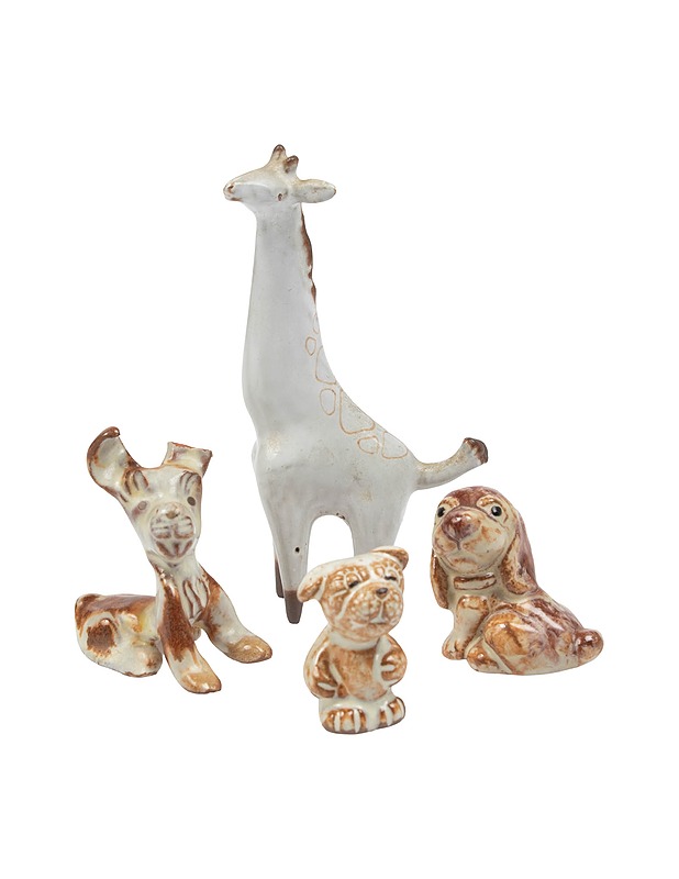 KUPITTAAN SAVI eläinfiguurit, 4 kpl - Koriste-esineet - 10105419420 - 0