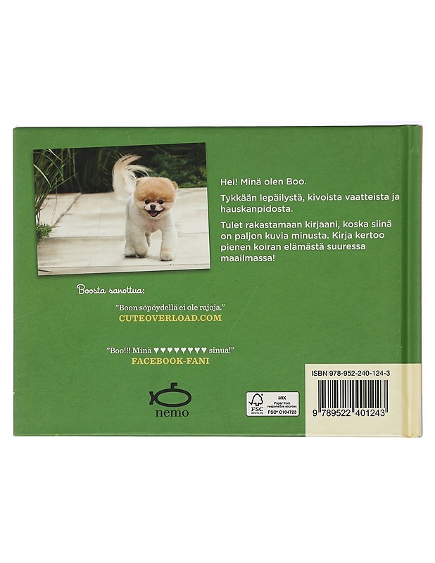 Boo : maailman söpöin koira - Lee, J. H. - Lastenkirjat - 10105419465 - 1