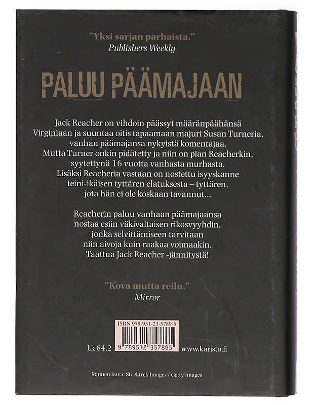Paluu päämajaan - Child, Lee - Jännitys ja dekkarit - 10105419497 - 1