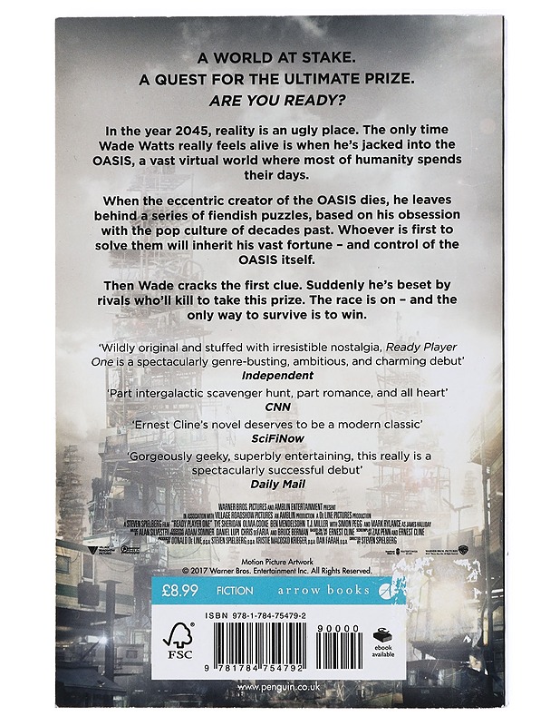 Ready player one - Cline, Ernest - Fantasia- ja scifi - 10105419501 - 1