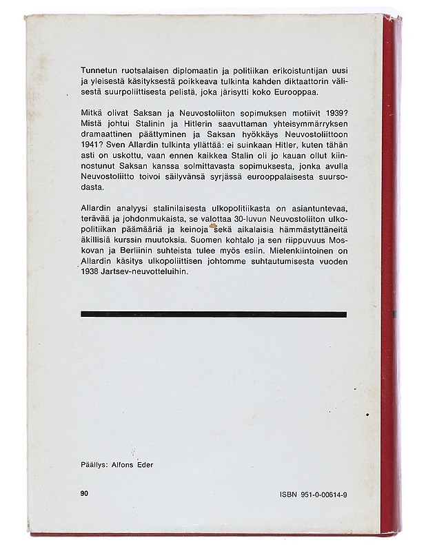 Stalin ja Hitler - Sven Allard - Elämäkerrat ja muistelmat - 10105419503 - 1