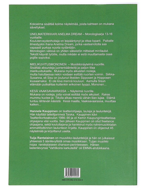 Mielikuvitusmononen : musiikkinäytelmiä. 2 - Kauppinen, Hannele - Lastenkirjat - 10105419534 - 1