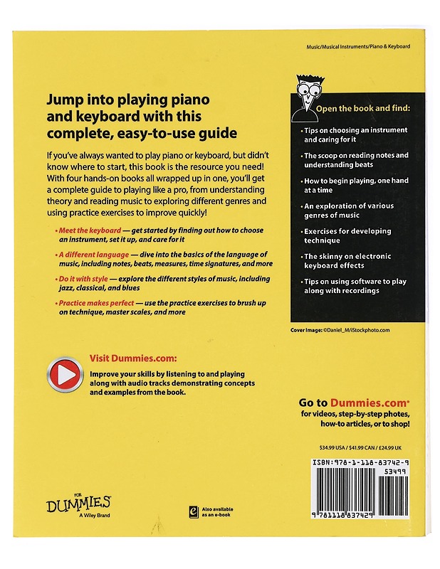 Piano & keyboard all-in-one for dummies - Day, Holly - Musiikki- ja elokuvakirjat - 10105419589 - 1
