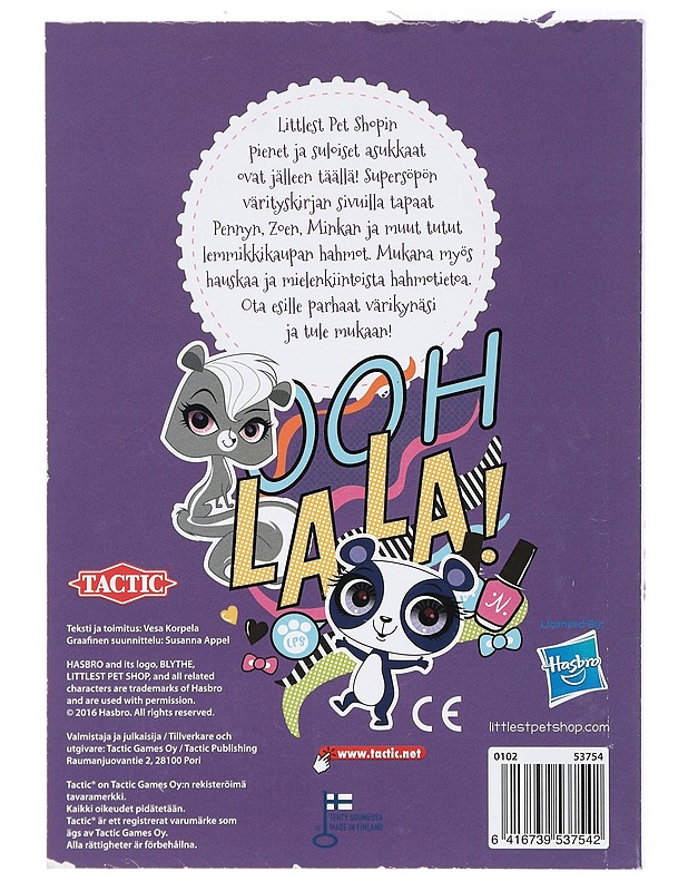 Pienten Lemmikkien Valloittava Värityskirja - Vesa Korpela - Lastenkirjat - 10105419612 - 1