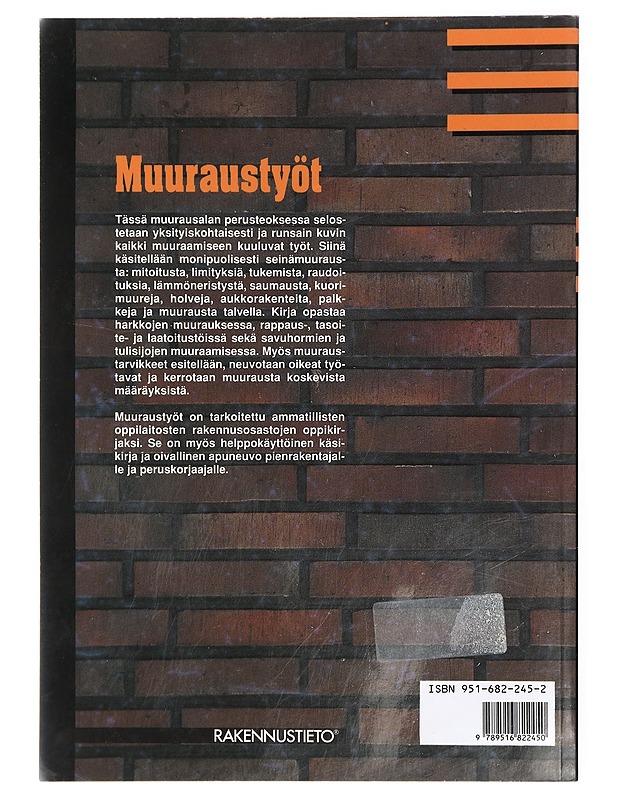 Muuraustyöt - Kavaja, Reino - Tietokirjat ja oppaat - 10105419641 - 1