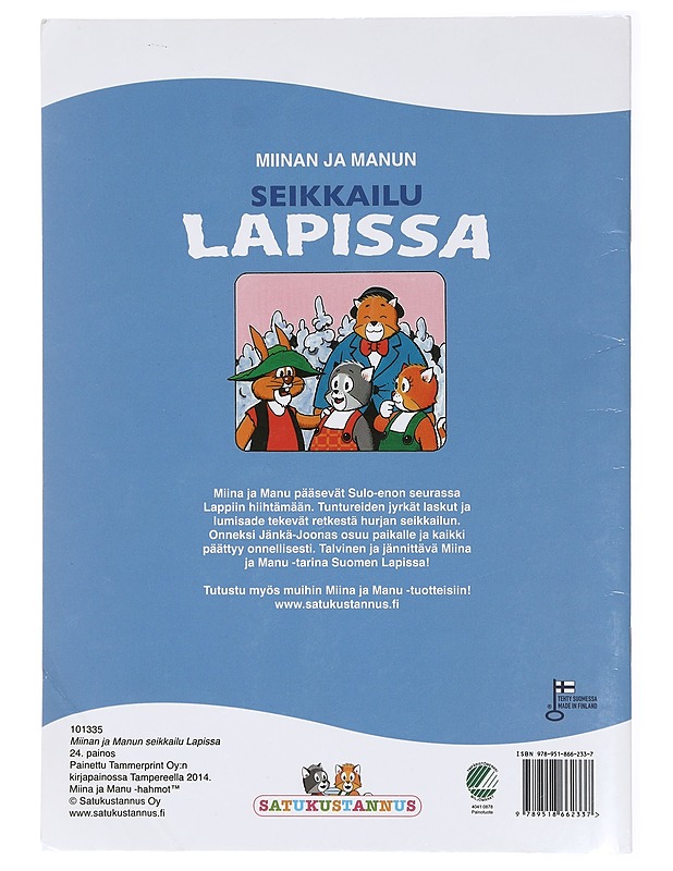 Miinan ja Manun seikkailu Lapissa - Petri Merta - Lastenkirjat - 10105419680 - 1